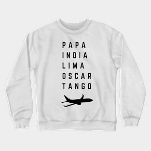 Pilot Phonetic Alphabet Aviation Crewneck Sweatshirt